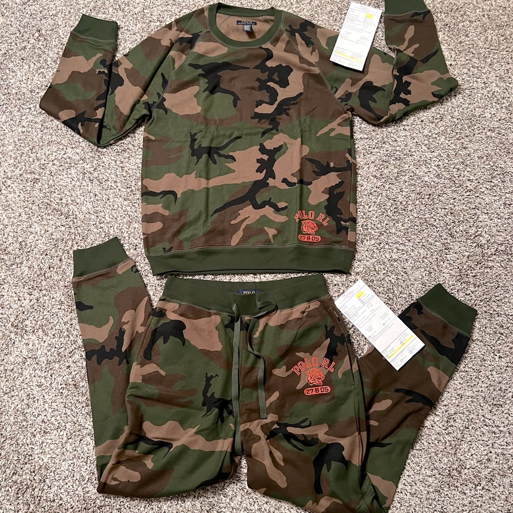 POLO Ralph Lauren Sleepwear Camo Set, size M